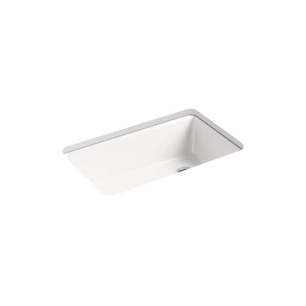 Kohler Riverby? 33" X 22" X 95/8" Undermount SingleBowl Kitchen Sink with AcceStainless
